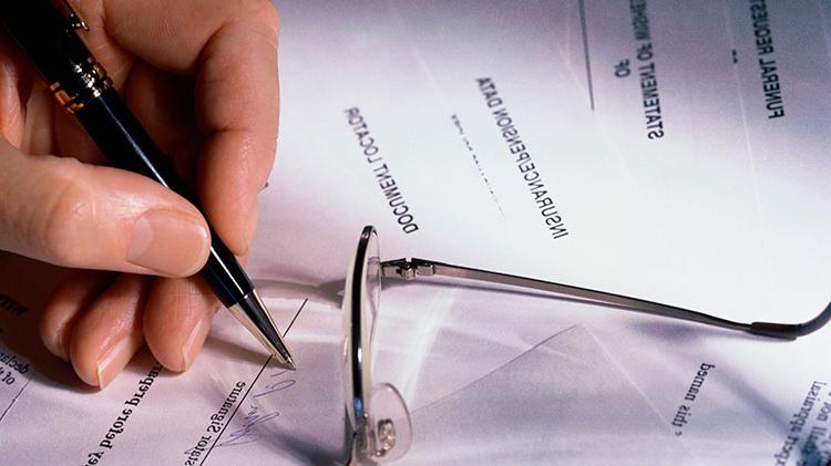 Person signing an irrevocable life insurance trust.